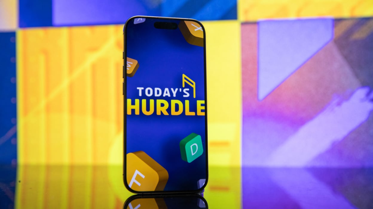 Hurdle game on a smartphone