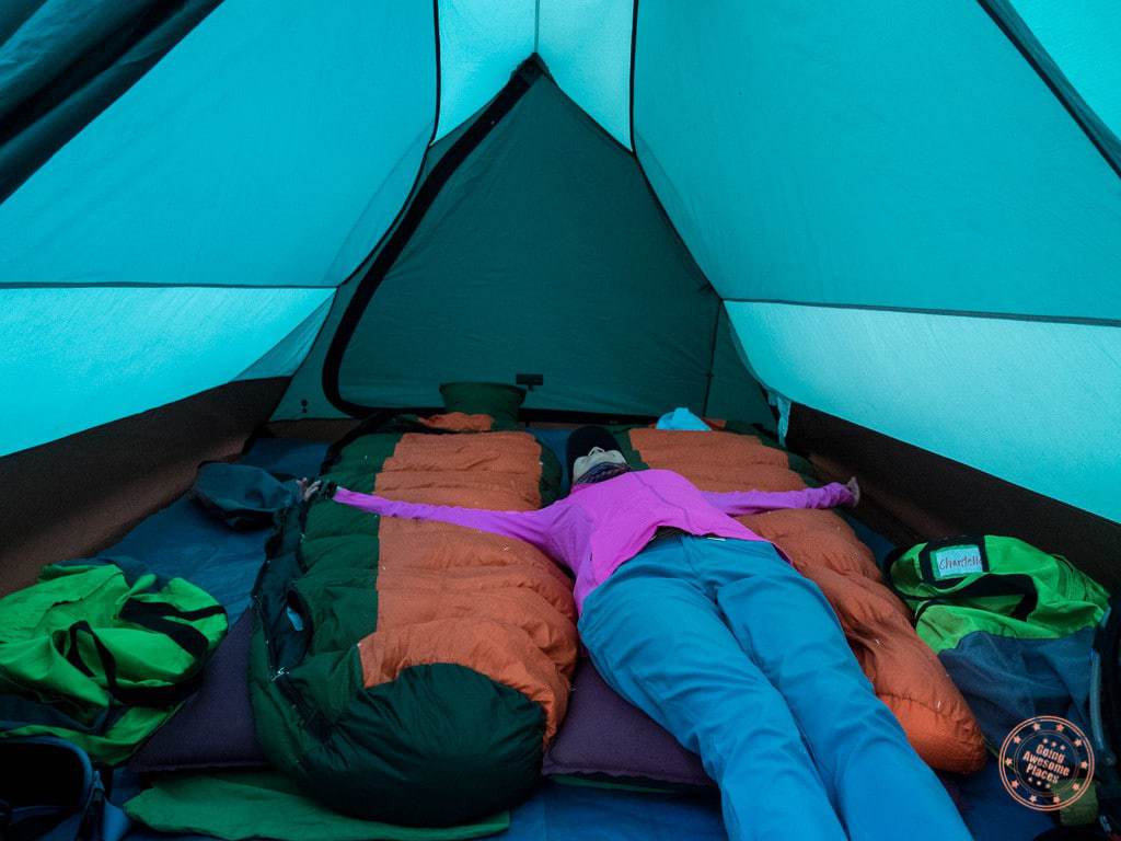 Comfortable Inca Trail Tent