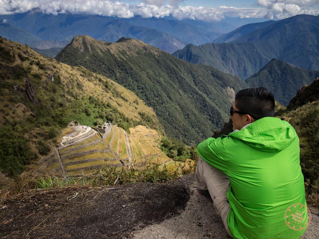 Enjoying the Inca Trail Views