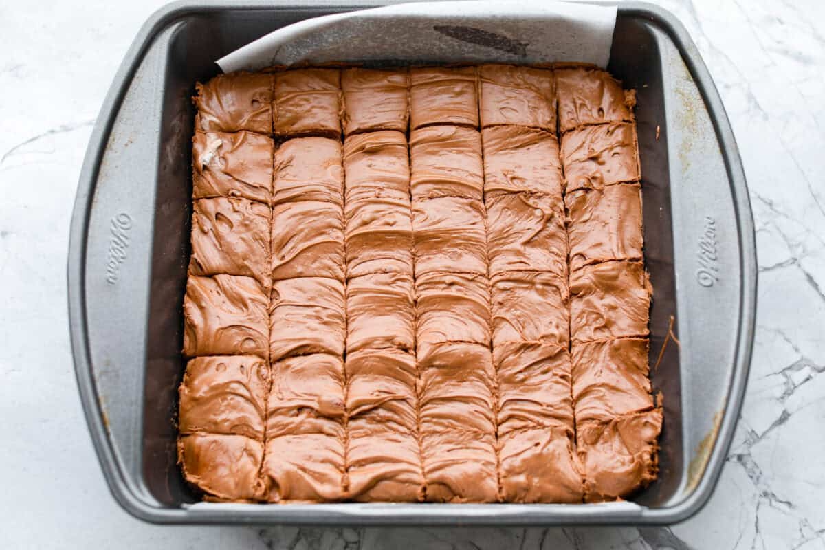 Set up filling cut into 36 even pieces.