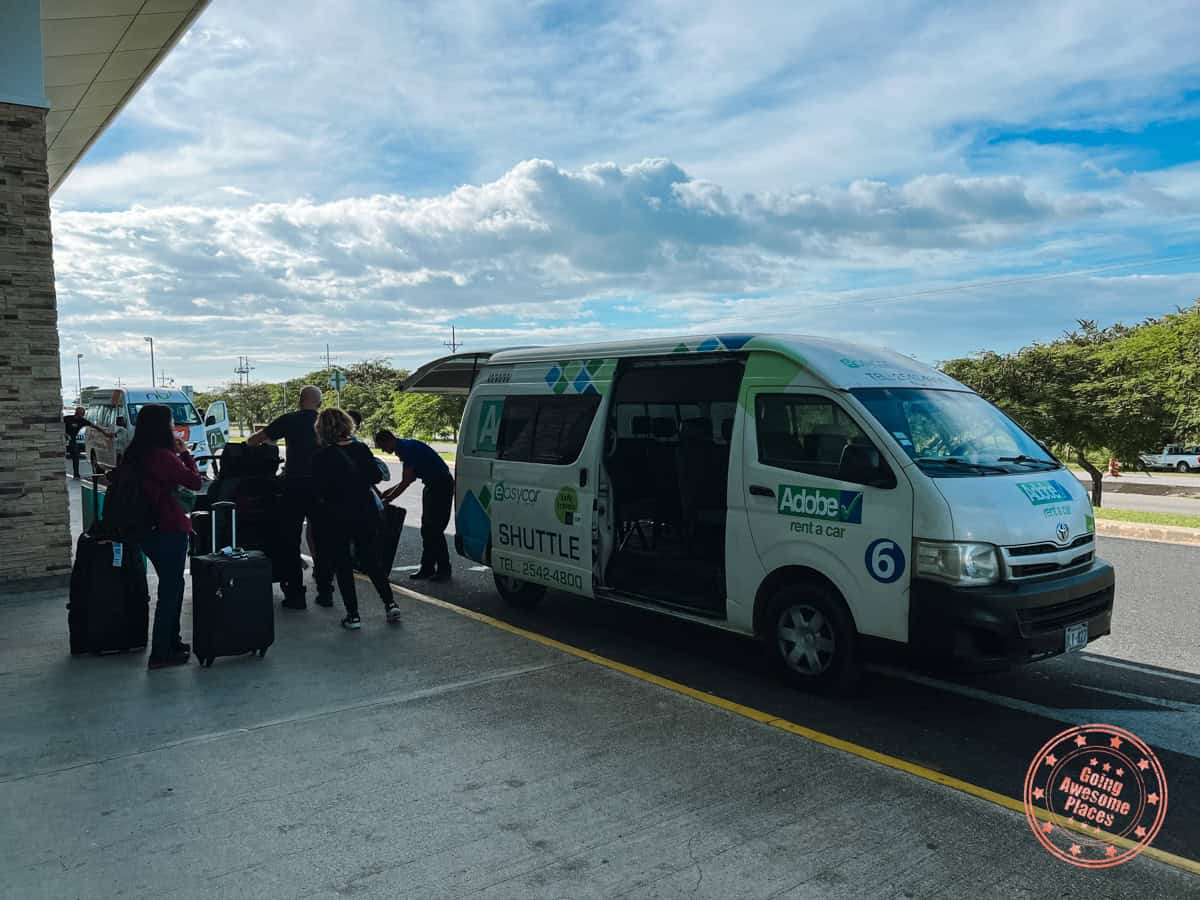 adobe rent a car free airport shuttle