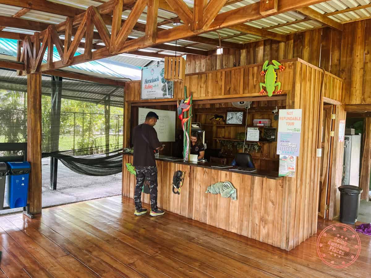 bogarin trail check in ticket desk