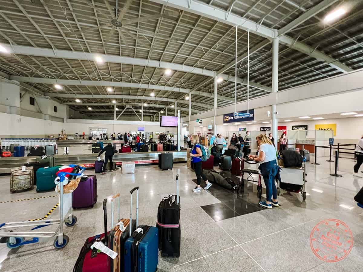 costa rica liberia airport arrivals area