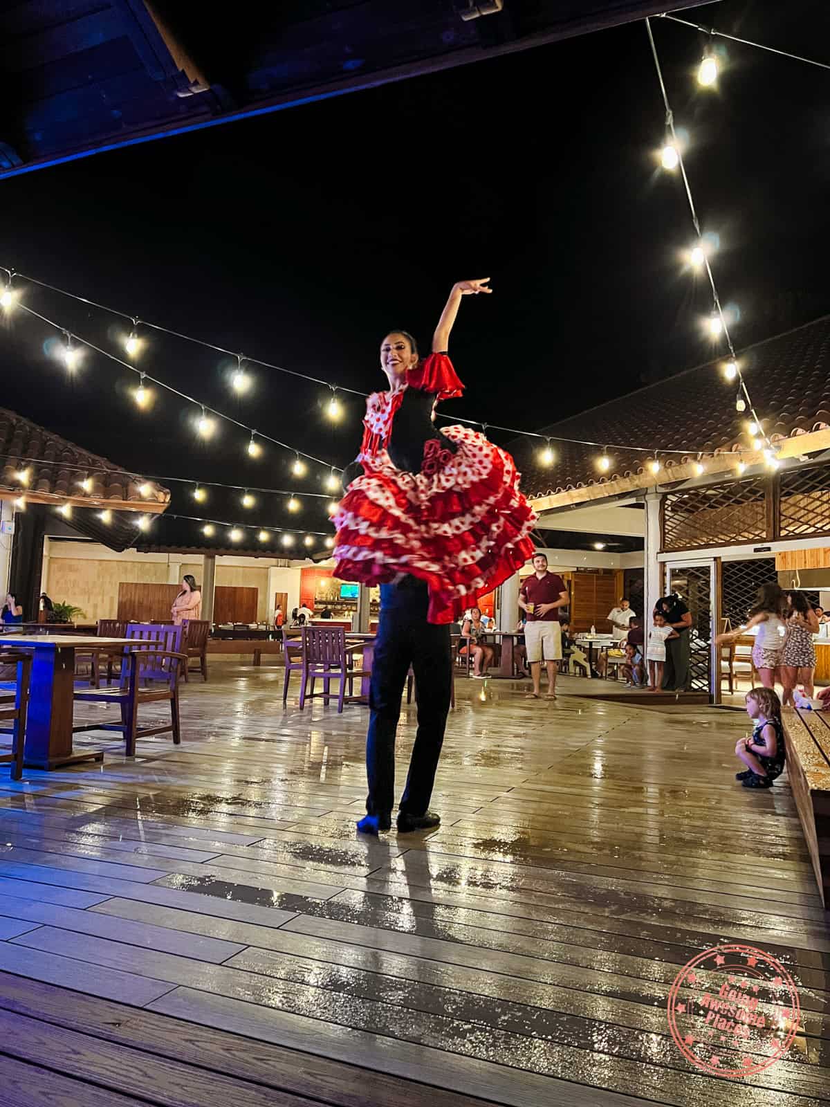 evening flamenico performance at westin reserva conchal