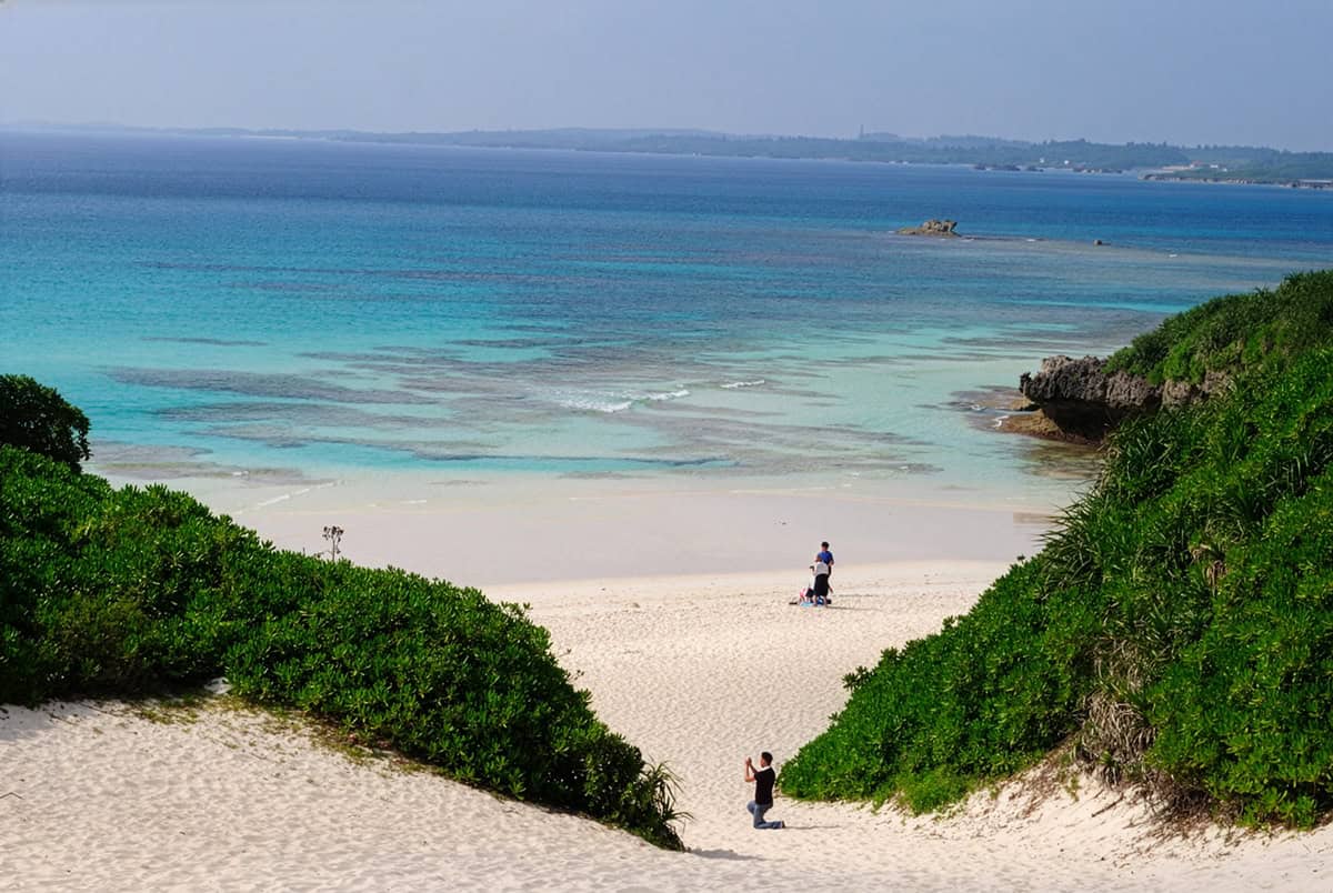 sunayama beach on miyako islands in okinawa