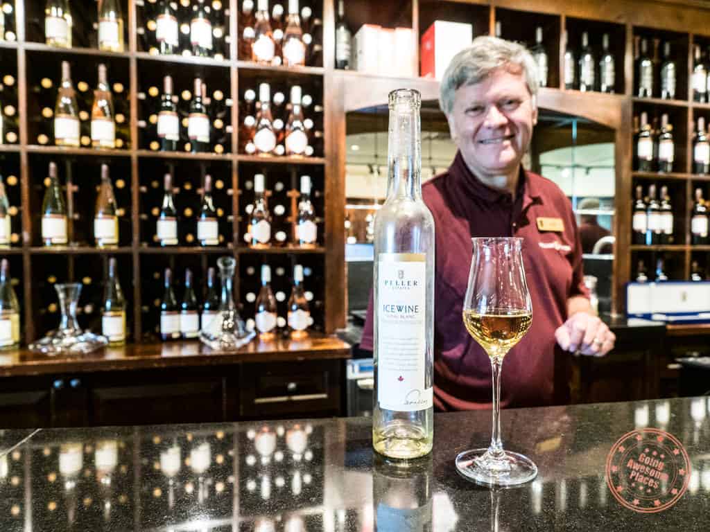 estate room at peller estates for wine tasting icewine