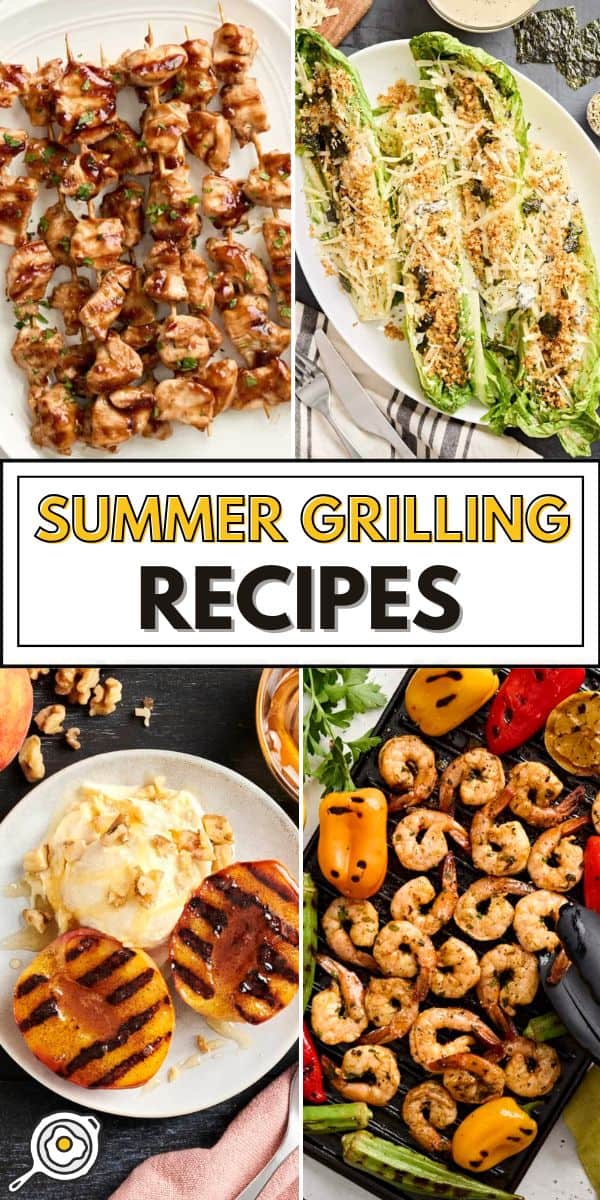 summer grilling recipes pin image
