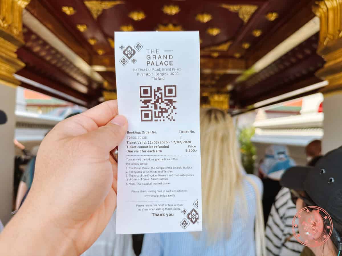 grand palace ticket inclusions