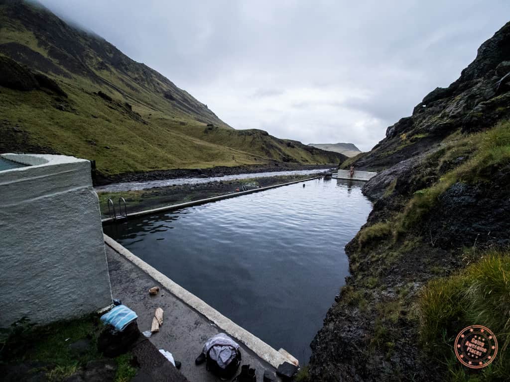 bring your swimsuit for the iceland hot springs such as seljavallalaug pool
