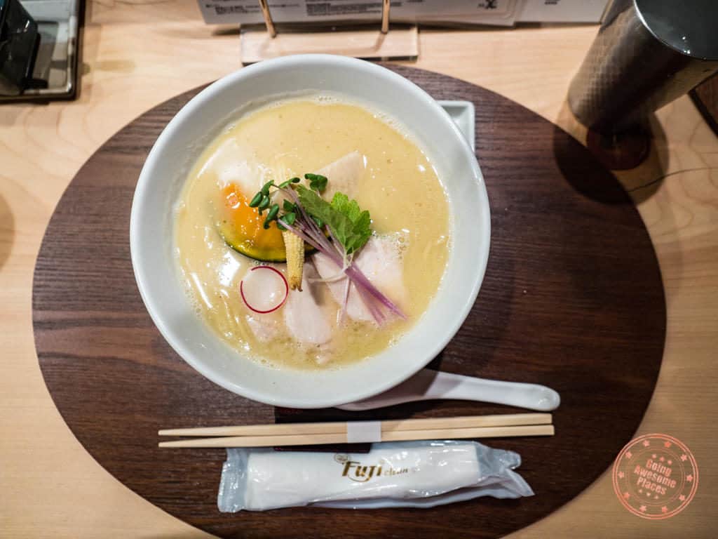 kagari tori paitan serving ginza tokyo