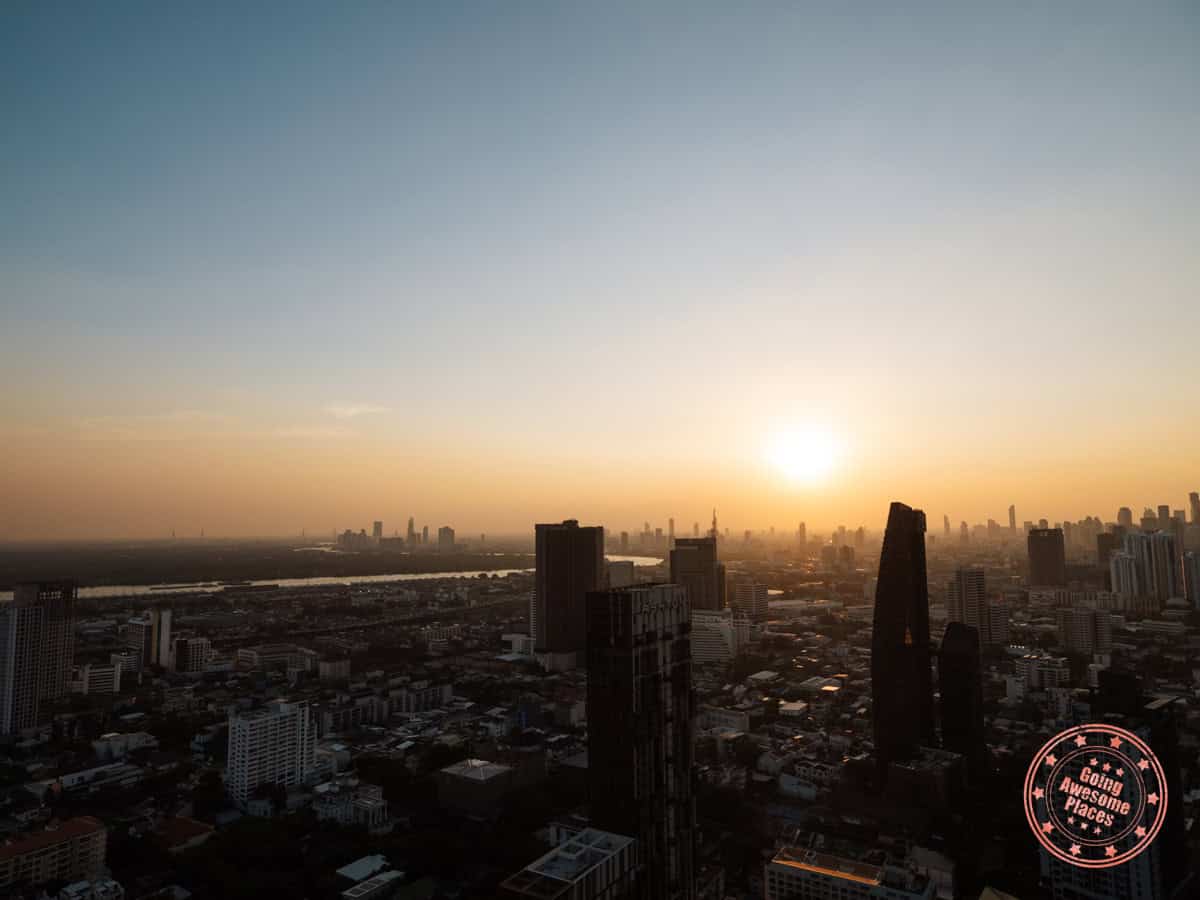 sunset view from tichuca rooftop bar