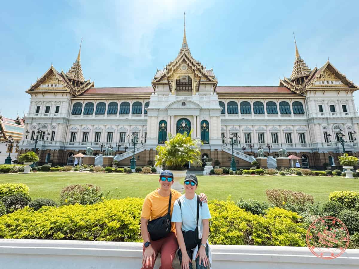 will and chantelle at chakri maha prasat throne hall