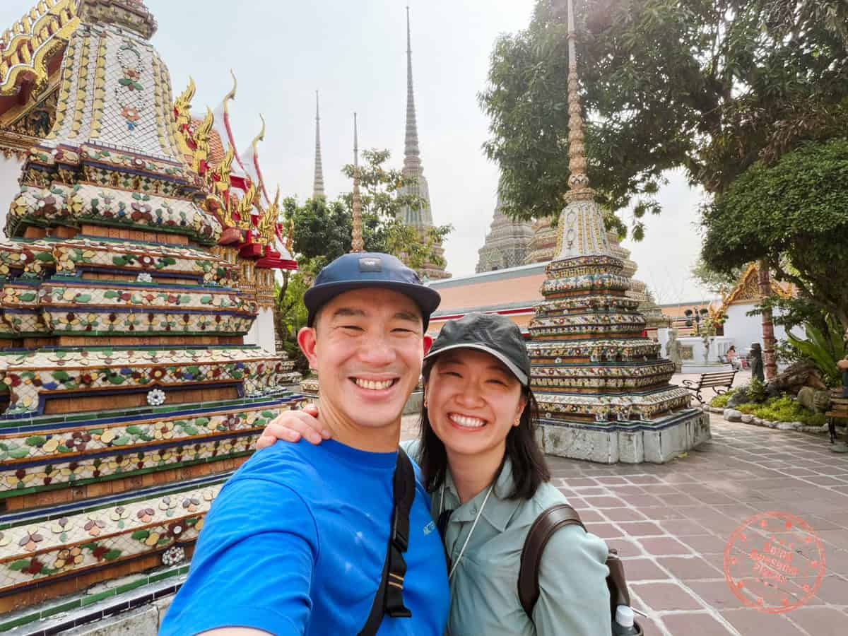 will and chantelle at wat pho