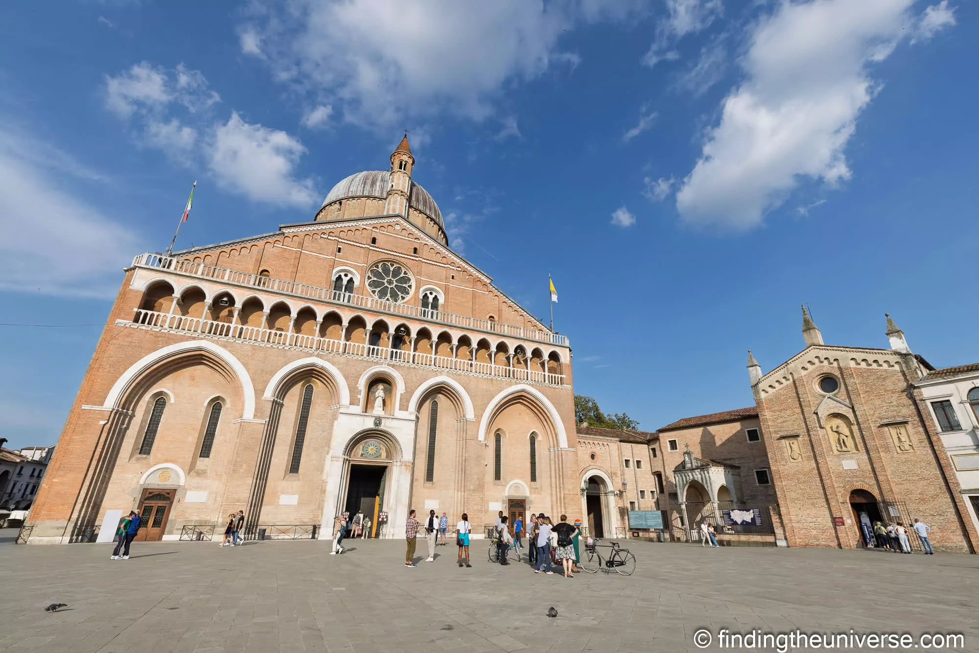 The domes and minaret-like towers of the Basilica of St Anthony in Padua