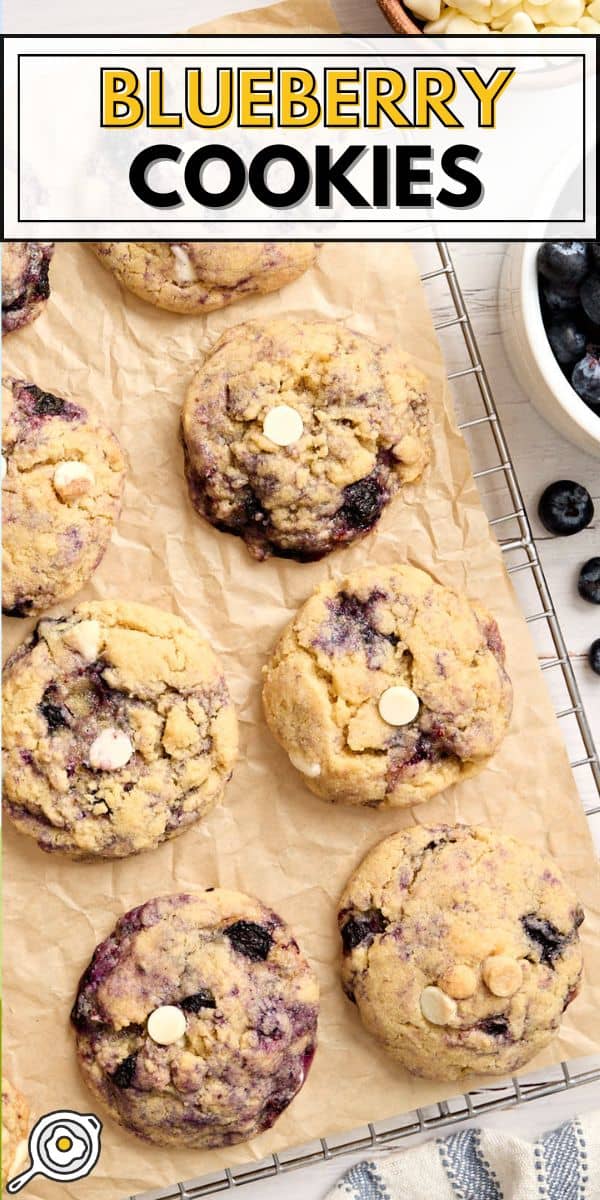 Blueberry Cookies pin image