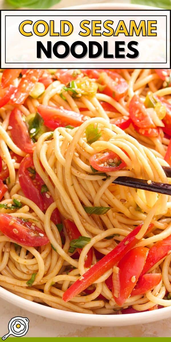 cold sesame noodles pin image
