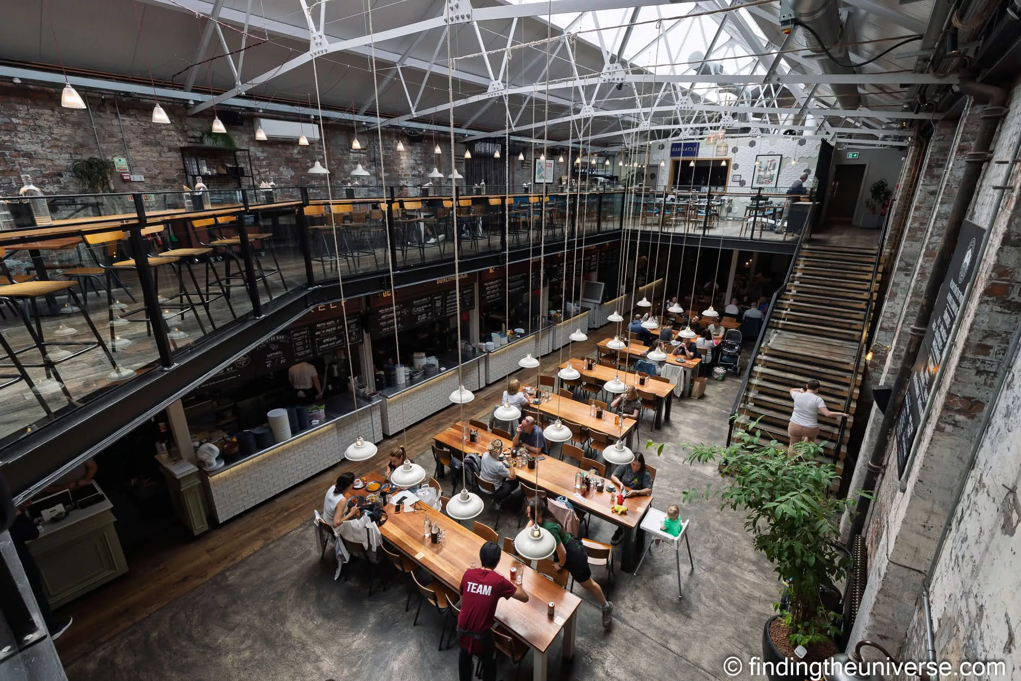 Inside the Duke Street Food and Drink Market food hall, Liverpool
