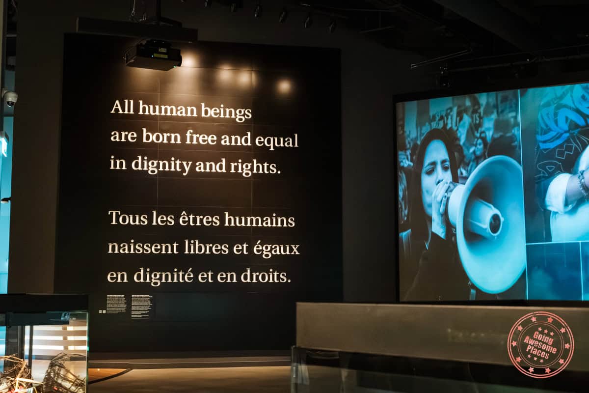 canadian rights museum main message