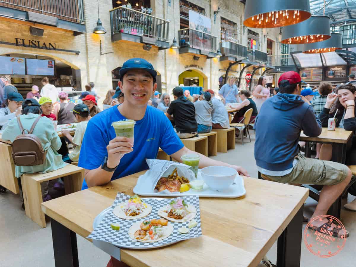 will at the forks market food hall for lunch