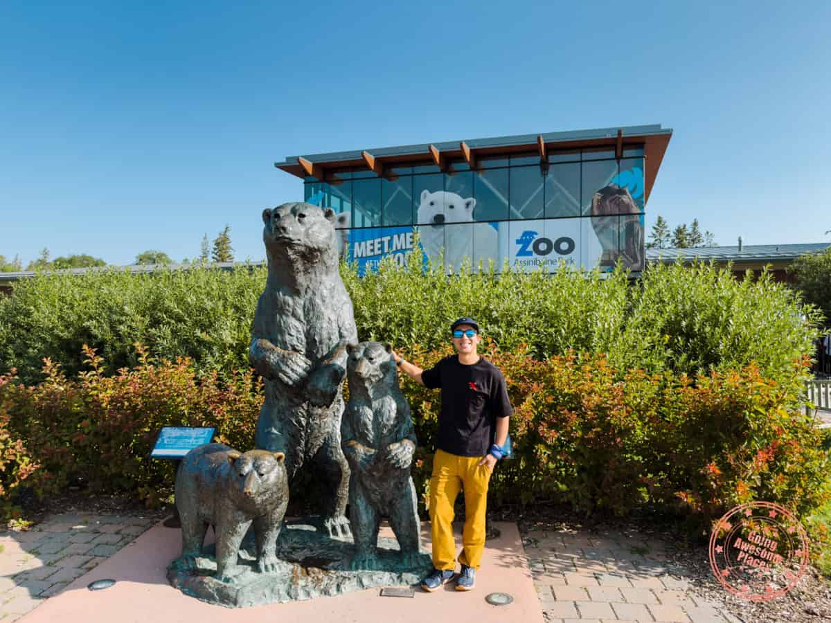 will at entrance to assiniboine park zoo